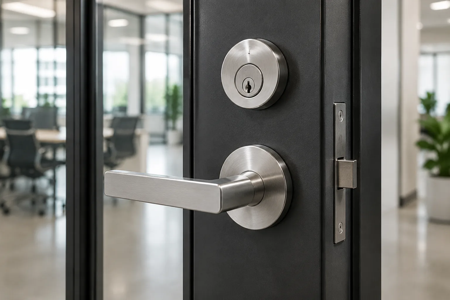 Commercial lock hardware installed by Lock & Key Pros